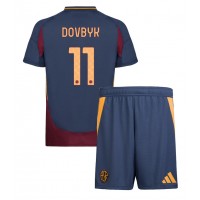 Camisa de Futebol AS Roma Artem Dovbyk #11 Equipamento Alternativo Infantil 2024-25 Manga Curta (+ Calças curtas)